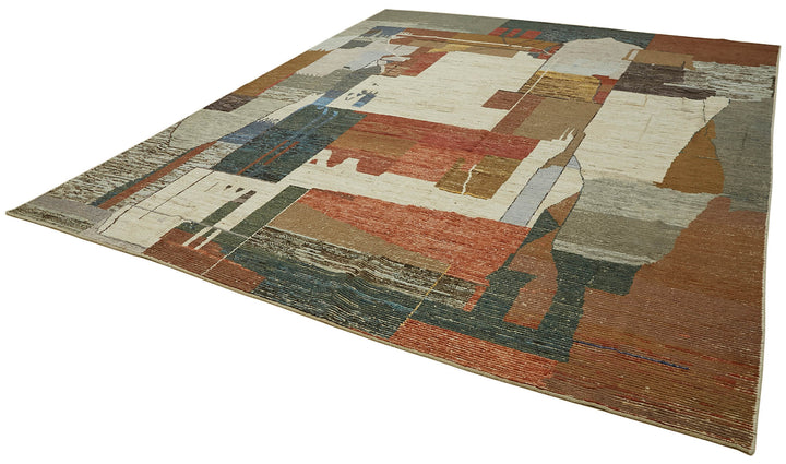 12x15 Multicolor Modern Tribal Rug - 45589