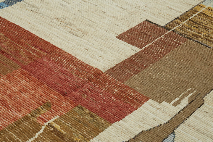 12x15 Multicolor Modern Tribal Rug - 45589