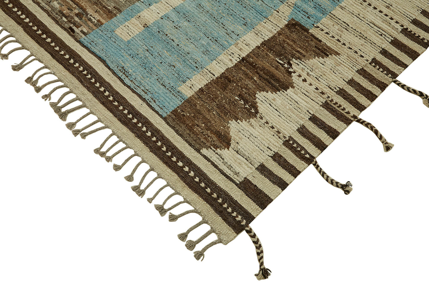 9x12 Beige Modern Tribal Rug - 45591
