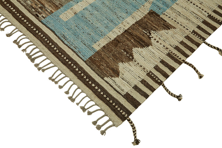 9x12 Beige Modern Tribal Rug - 45591