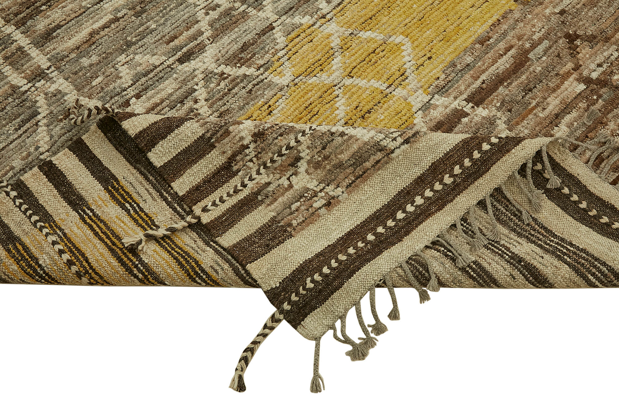 9x12 Beige Modern Tribal Rug - 45591