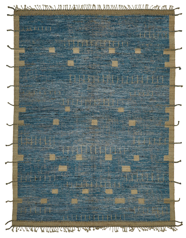9x12 Blue Modern Tribal Rug - 45592