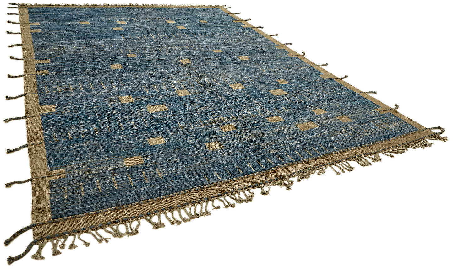 9x12 Blue Modern Tribal Rug - 45592