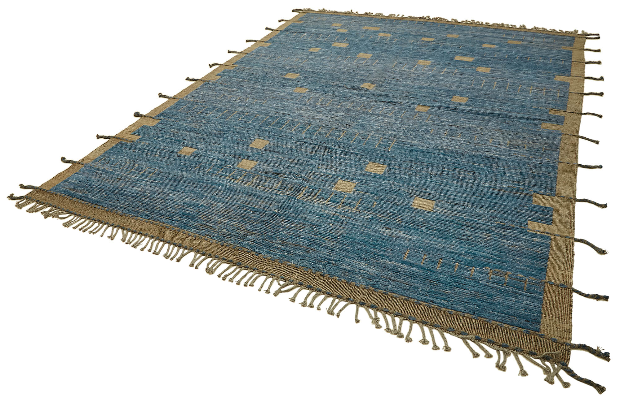 9x12 Blue Modern Tribal Rug - 45592