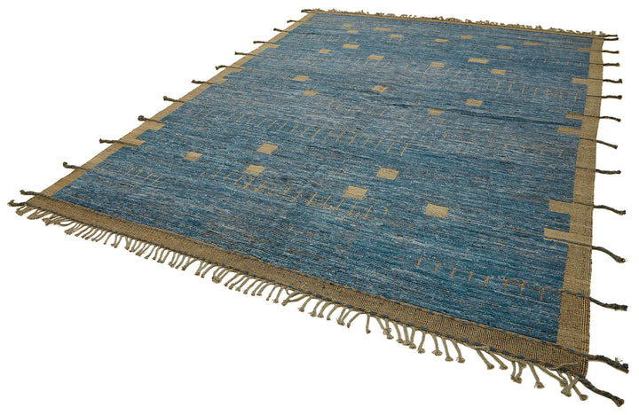 9x12 Blue Modern Tribal Rug - 45592