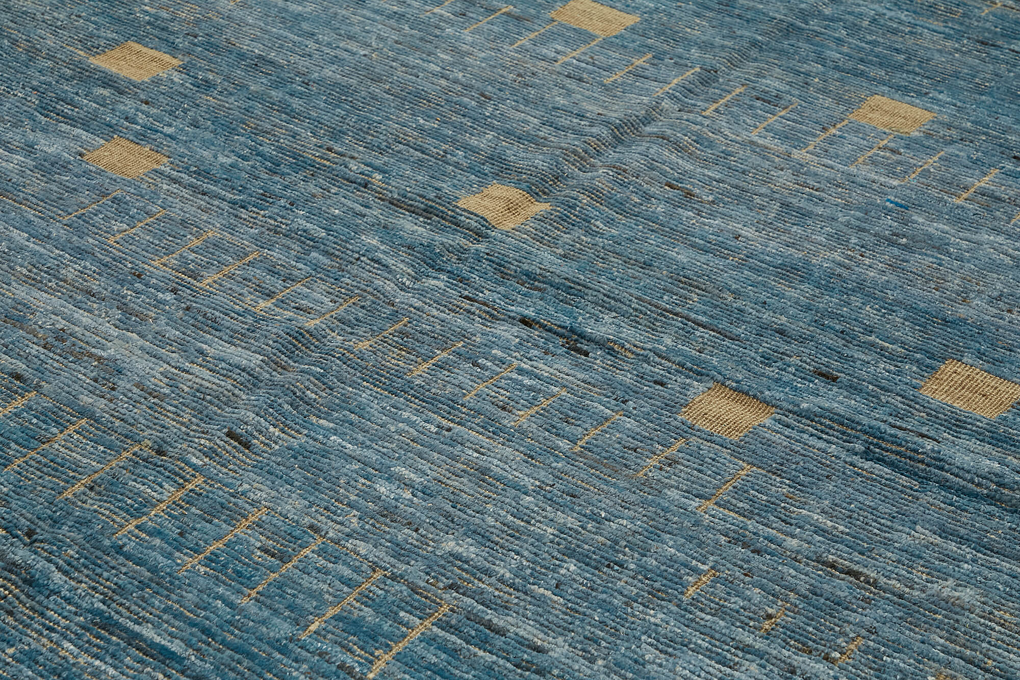 9x12 Blue Modern Tribal Rug - 45592