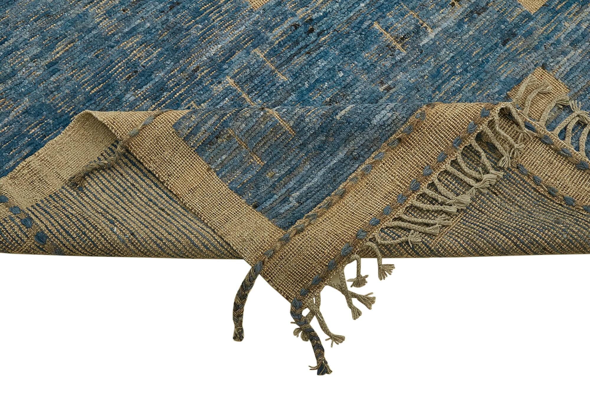 9x12 Blue Modern Tribal Rug - 45592