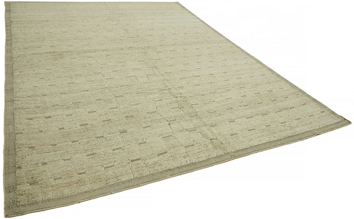 9x12 Beige Modern Tribal Rug - 45595