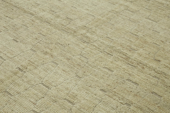 9x12 Beige Modern Tribal Rug - 45595