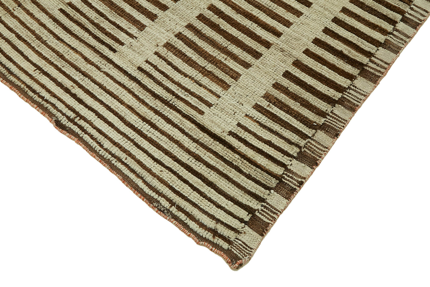 7x11 Beige Modern Tribal Rug - 45597