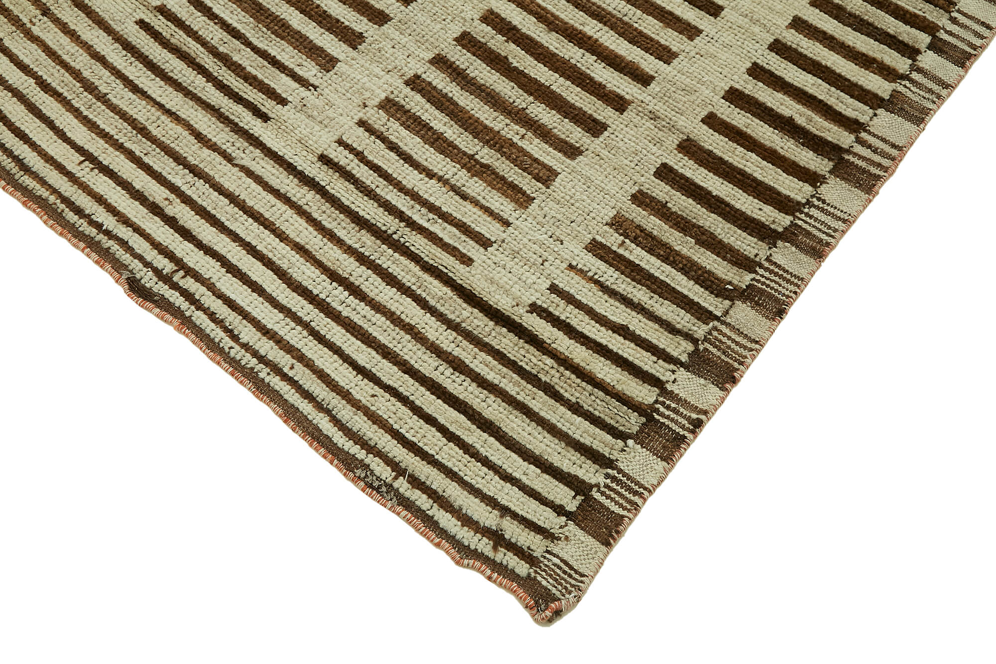7x11 Beige Modern Tribal Rug - 45597