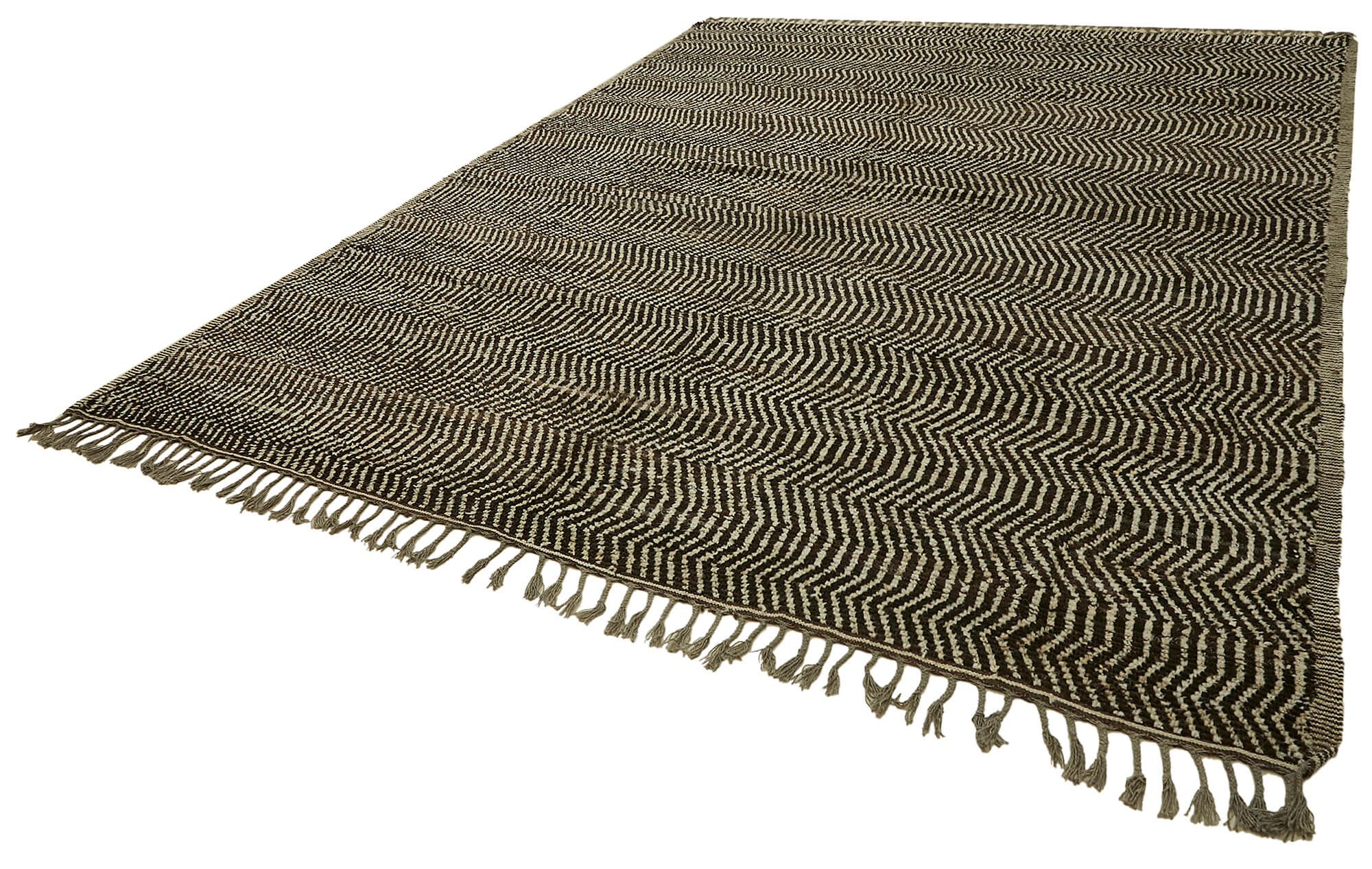 10x13 Brown Modern Tribal Rug - 45598