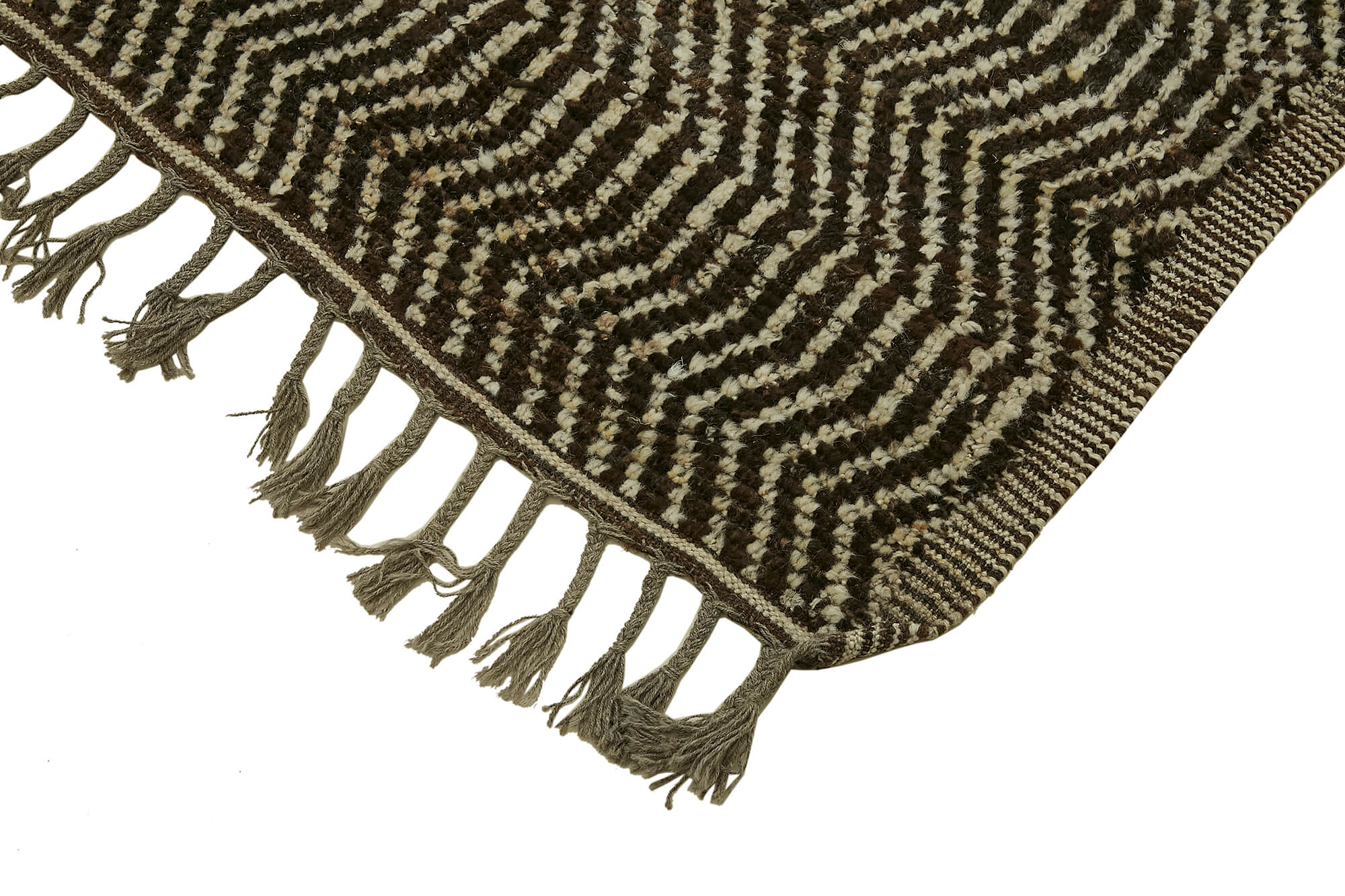10x13 Brown Modern Tribal Rug - 45598