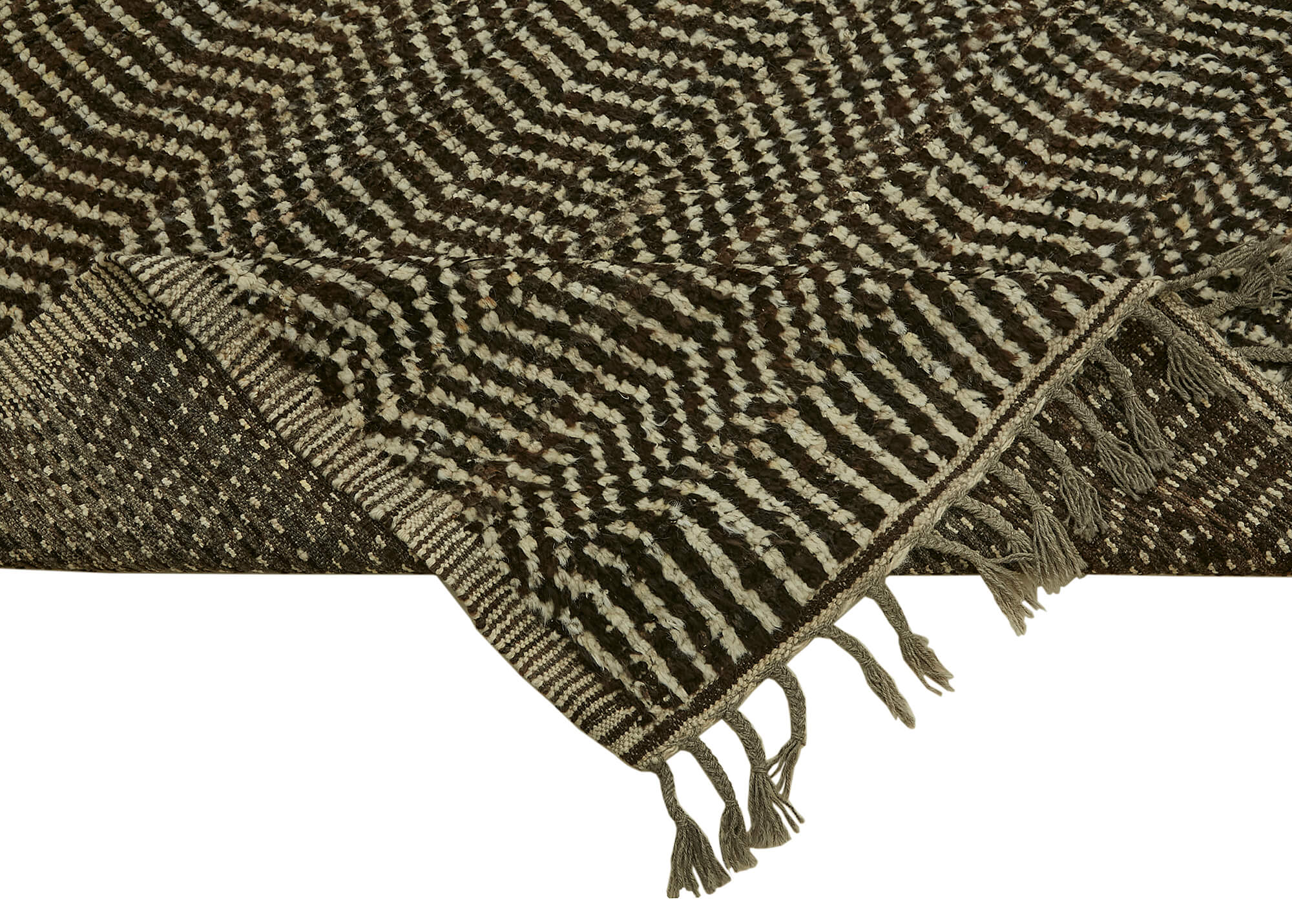 10x13 Brown Modern Tribal Rug - 45598