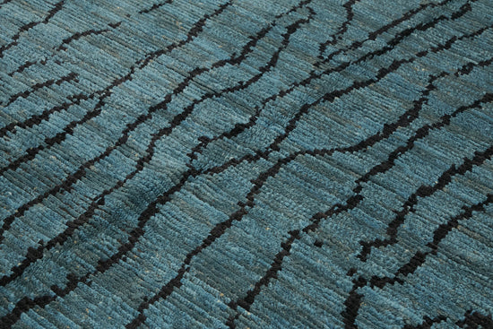 8x10 Blue Modern Tribal Rug - 45603