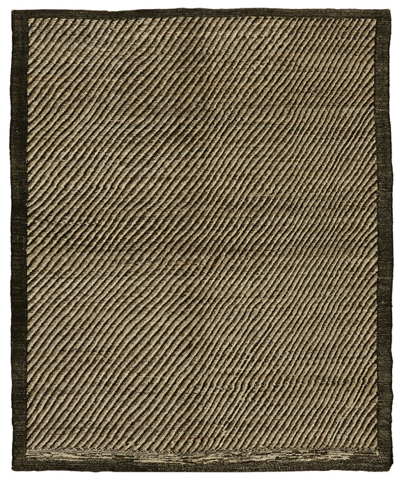 9x11 Brown Modern Tribal Rug - 45604