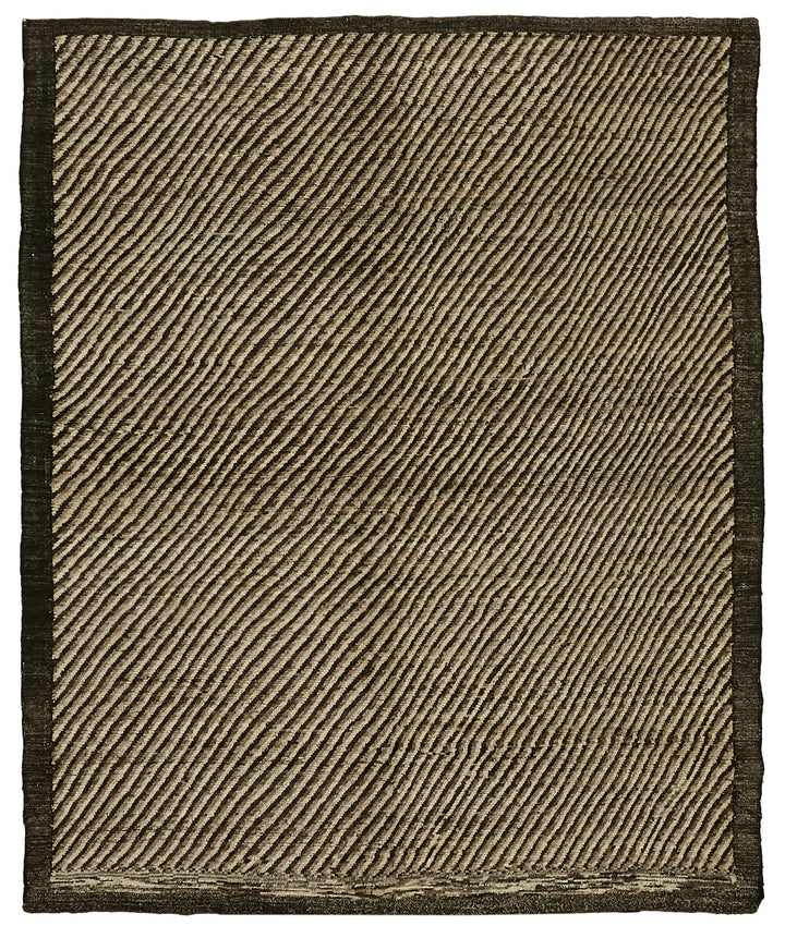 9x11 Brown Modern Tribal Rug - 45604