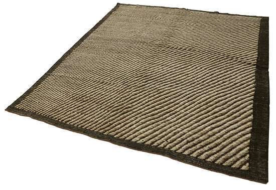 9x11 Brown Modern Tribal Rug - 45604