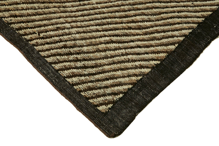 9x11 Brown Modern Tribal Rug - 45604