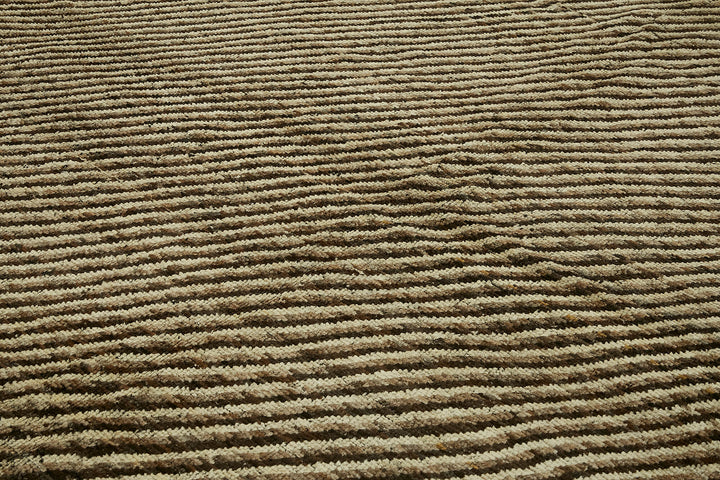 9x11 Brown Modern Tribal Rug - 45604