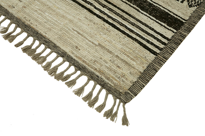 11x13 Beige Modern Tribal Rug - 45611