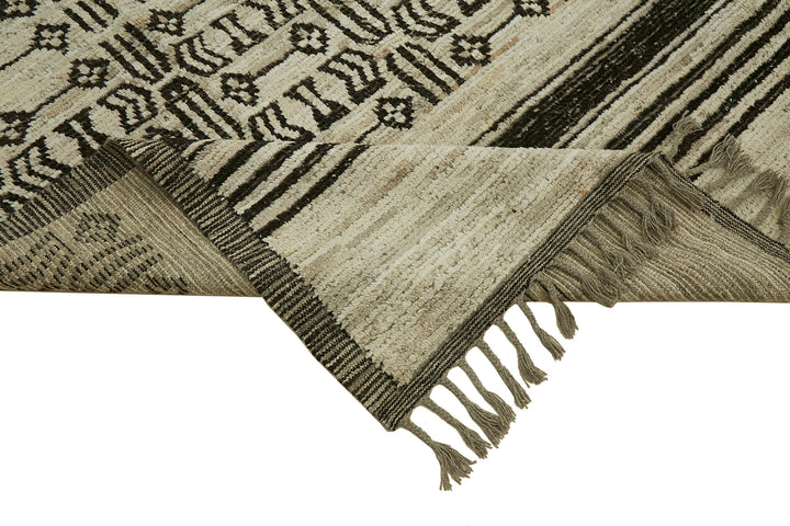 11x13 Beige Modern Tribal Rug - 45611