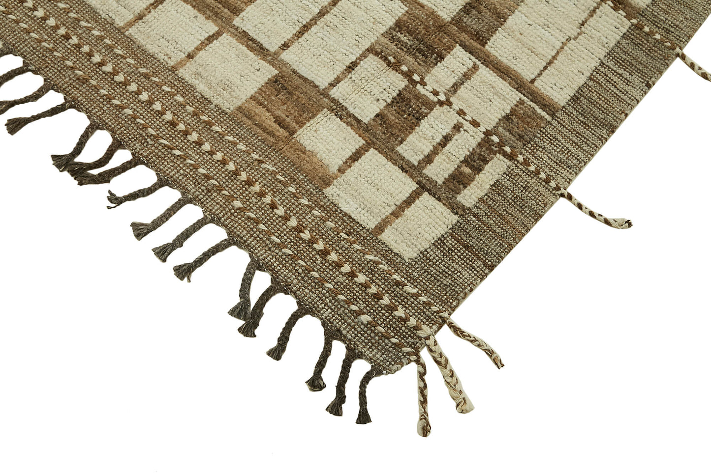 9x13 Beige Modern Tribal Rug - 45612