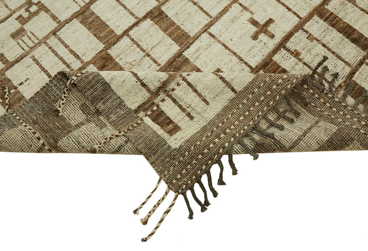 9x13 Beige Modern Tribal Rug - 45612