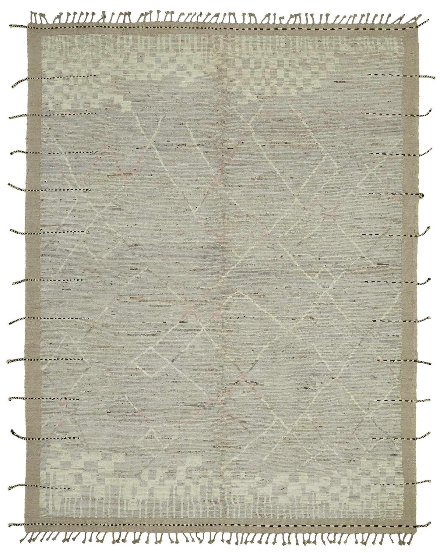 9x12 Beige Modern Tribal Rug - 45614
