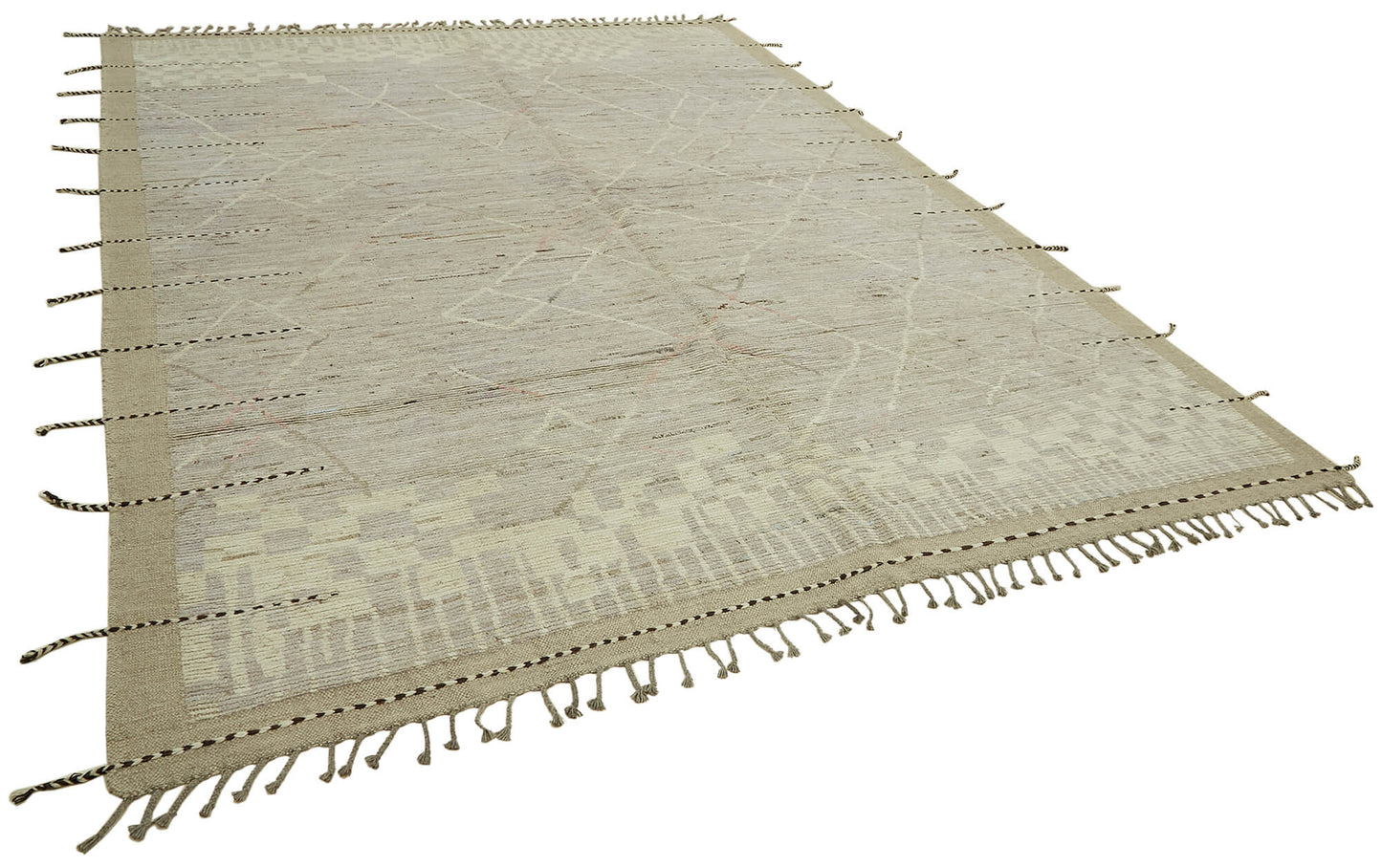 9x12 Beige Modern Tribal Rug - 45614