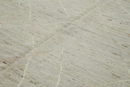 9x12 Beige Modern Tribal Rug - 45614