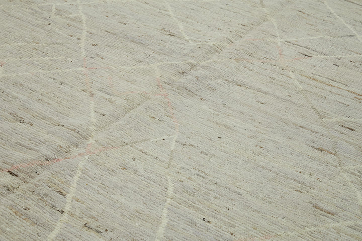 9x12 Beige Modern Tribal Rug - 45614