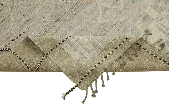 9x12 Beige Modern Tribal Rug - 45614