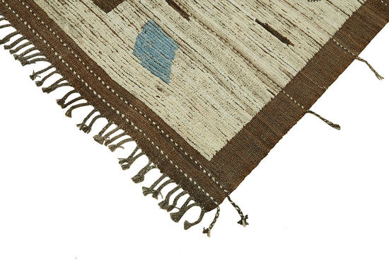 9x12 Beige Modern Tribal Rug - 45616