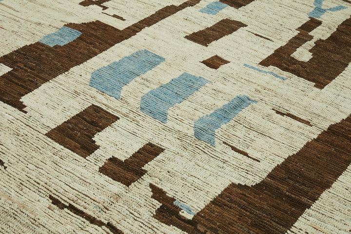 9x12 Beige Modern Tribal Rug - 45616