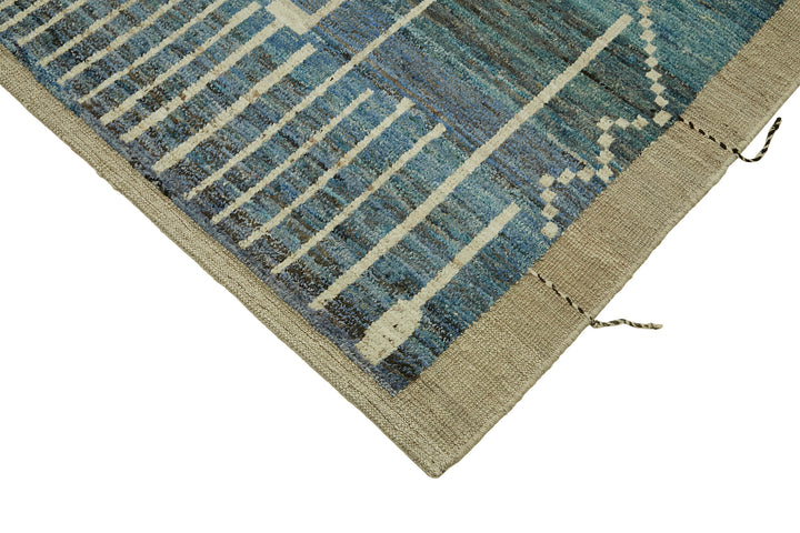 10x13 Blue Modern Tribal Rug - 45620