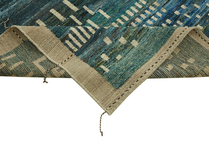 10x13 Blue Modern Tribal Rug - 45620