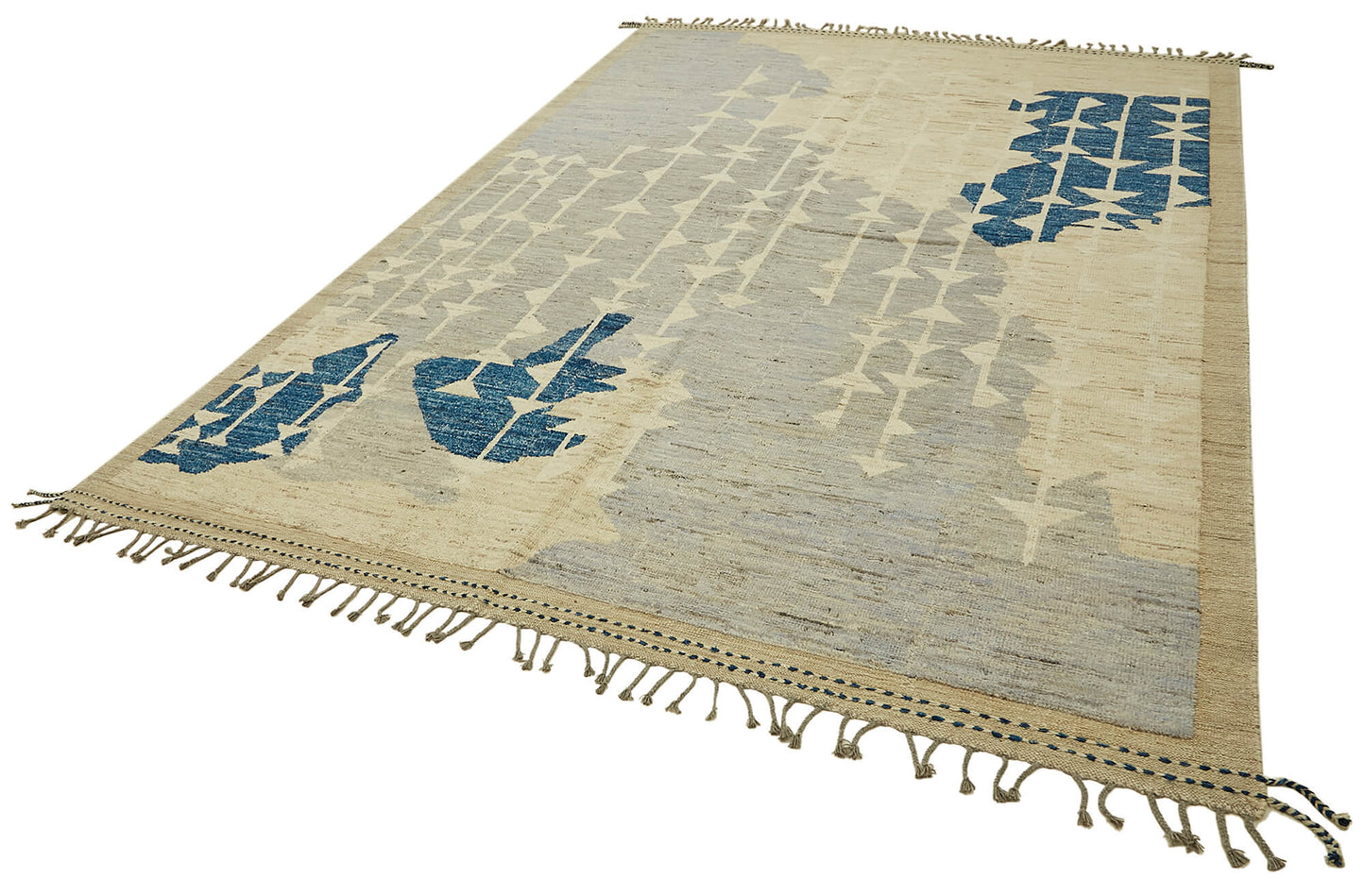 9x12 Beige Modern Tribal Rug - 45622