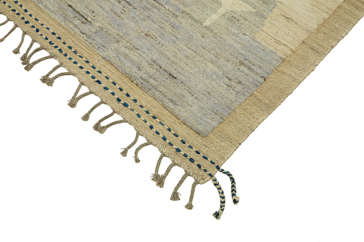 9x12 Beige Modern Tribal Rug - 45622