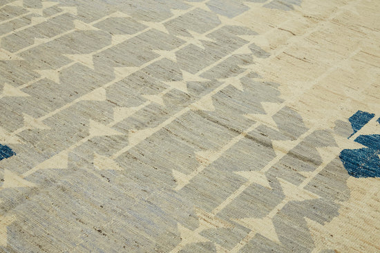 9x12 Beige Modern Tribal Rug - 45622