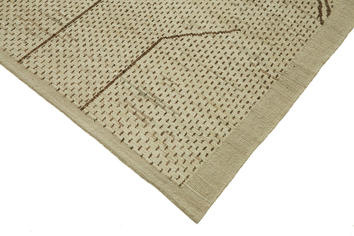 10x12 Beige Modern Tribal Rug - 45624