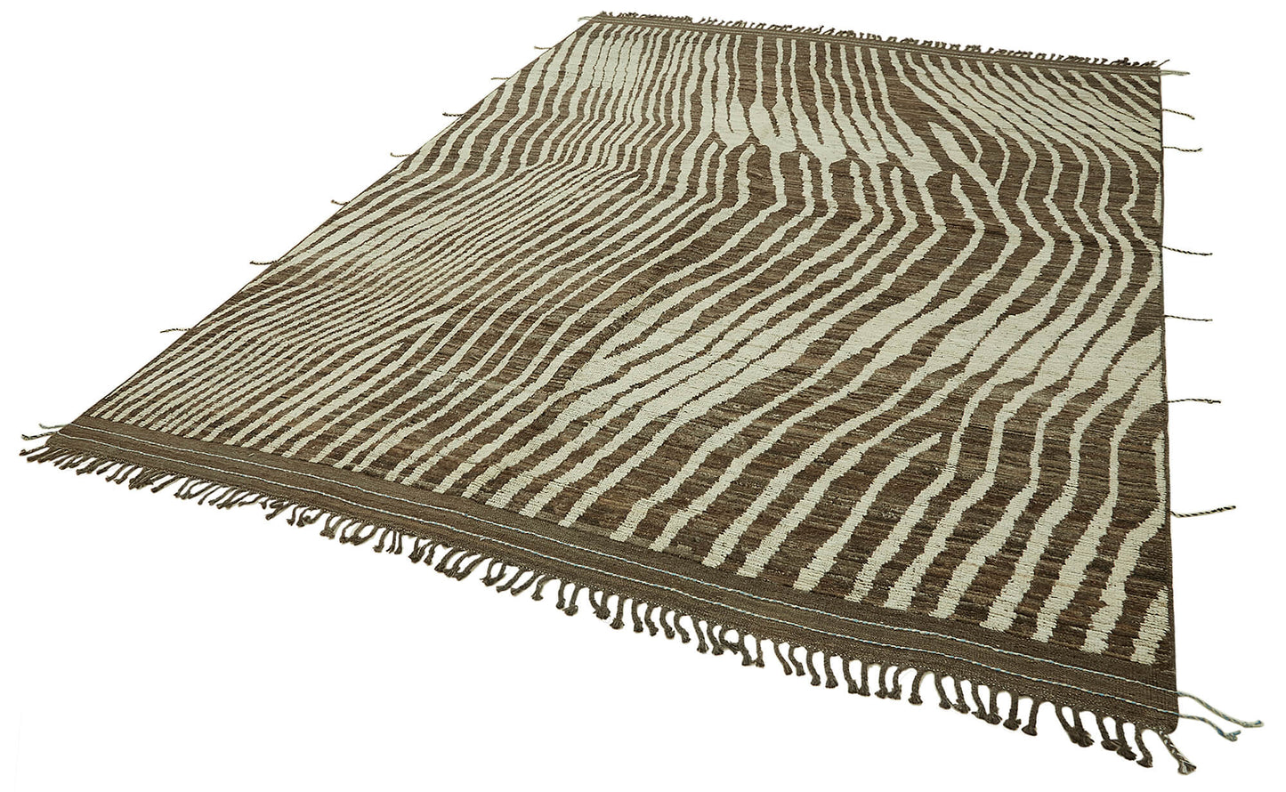 9x12 Brown Modern Tribal Rug - 45626