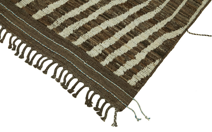 9x12 Brown Modern Tribal Rug - 45626