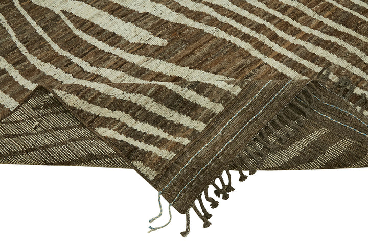 9x12 Brown Modern Tribal Rug - 45626