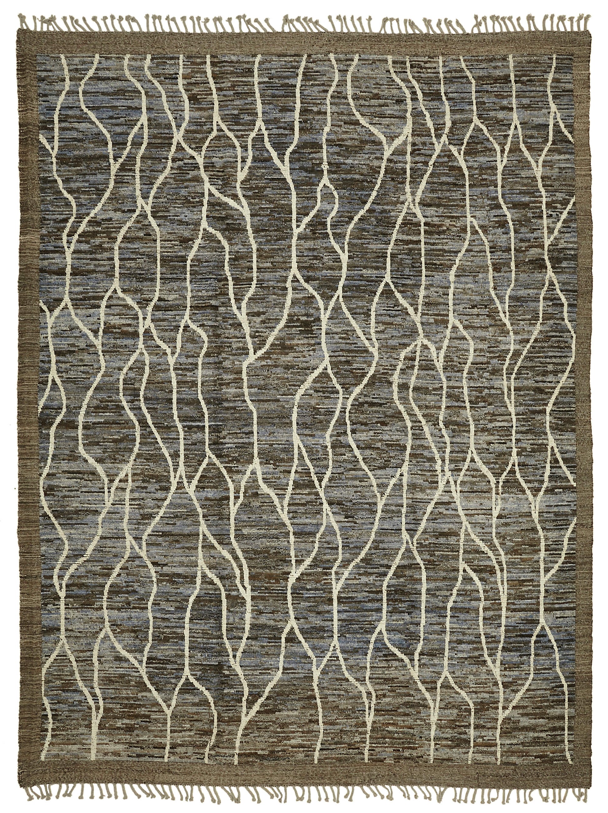 10x14 Brown Modern Tribal Rug - 45630