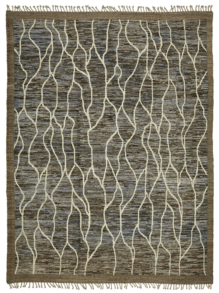10x14 Brown Modern Tribal Rug - 45630