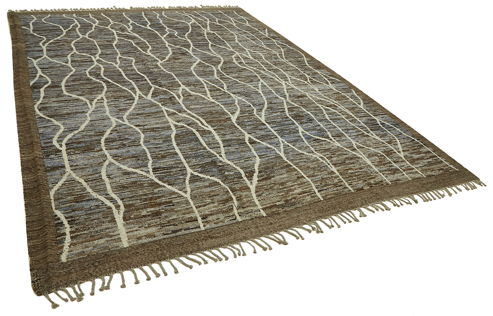 10x14 Brown Modern Tribal Rug - 45630