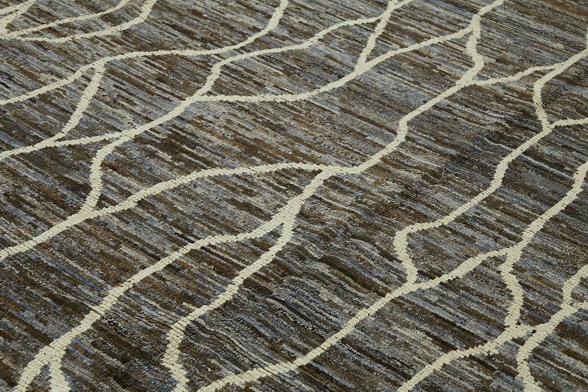 10x14 Brown Modern Tribal Rug - 45630