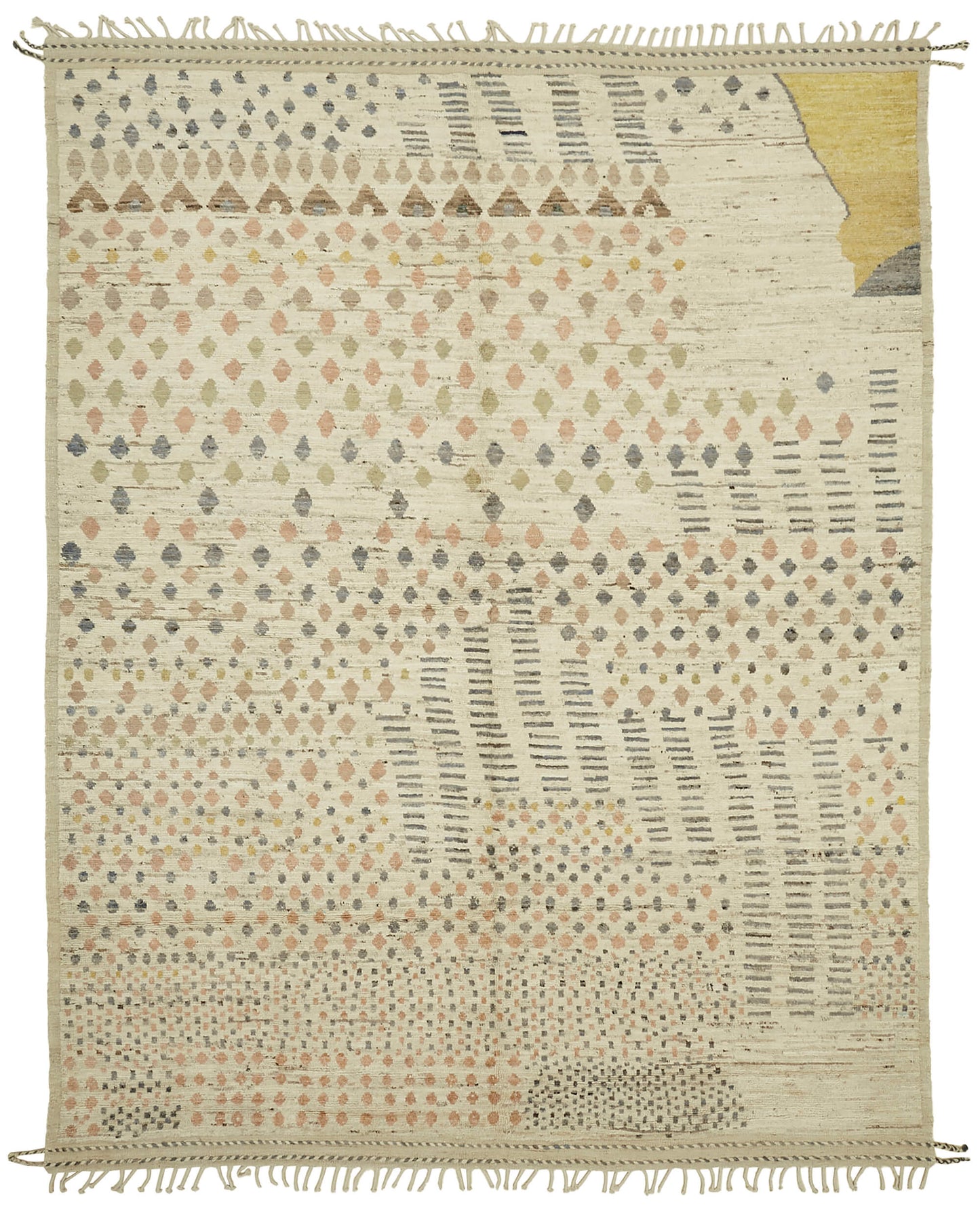 10x12 Beige Modern Tribal Rug - 45631