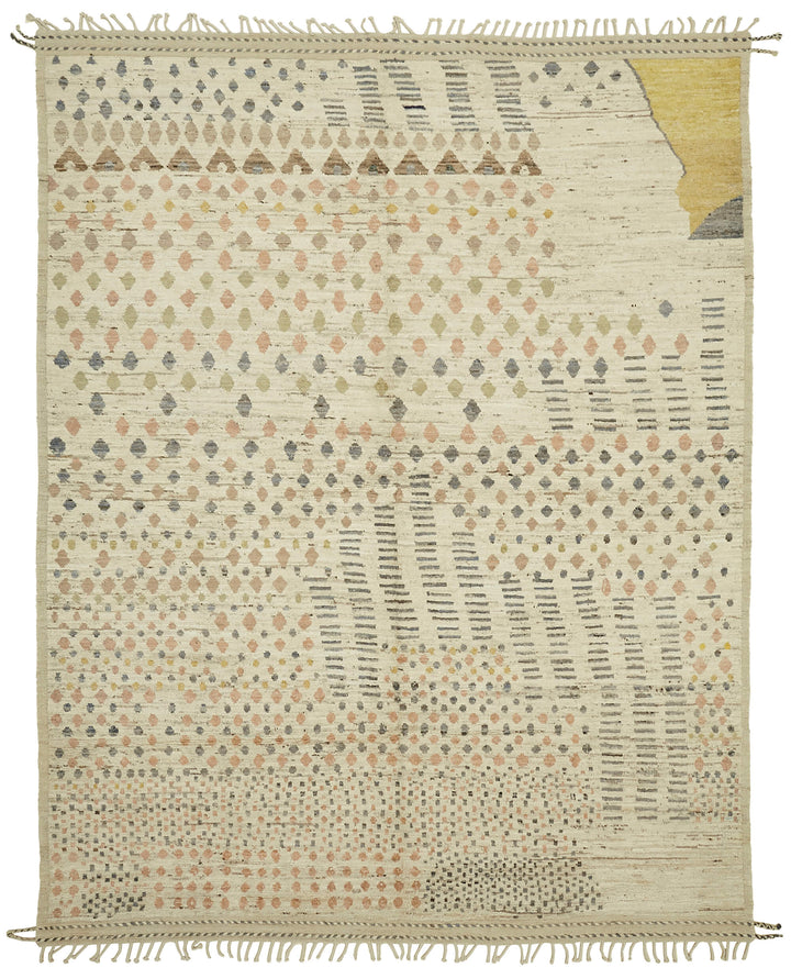 10x12 Beige Modern Tribal Rug - 45631